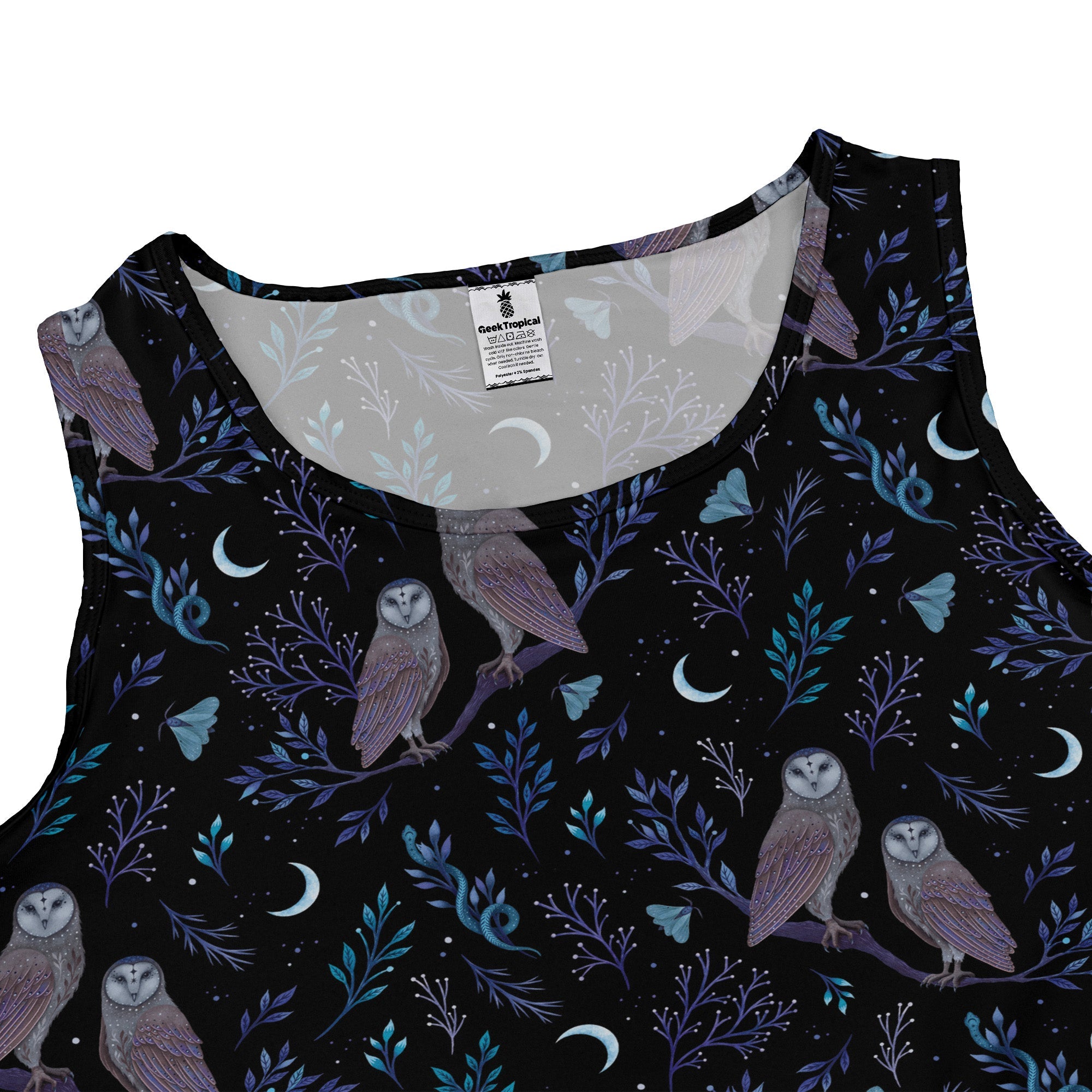 Episodic Owl Floral Dress Geek Nerd Design by Episodic lx - C outer space & astronaut print