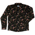 Episodic Serpent Garden Pink Space Long Sleeve Button Up Shirt Geek Nerd adult sizing Animal Patterns Botany Print