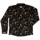 Episodic Serpent Garden Pink Space Long Sleeve Button Up Shirt Geek Nerd adult sizing Animal Patterns Botany Print
