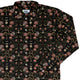 Episodic Serpent Garden Pink Long Sleeve Button Up Shirt Geek Nerd adult sizing Animal Patterns Botany Print