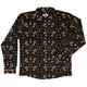 Episodic Serpent Garden Pink Long Sleeve Button Up Shirt Geek Nerd adult sizing Animal Patterns Botany Print