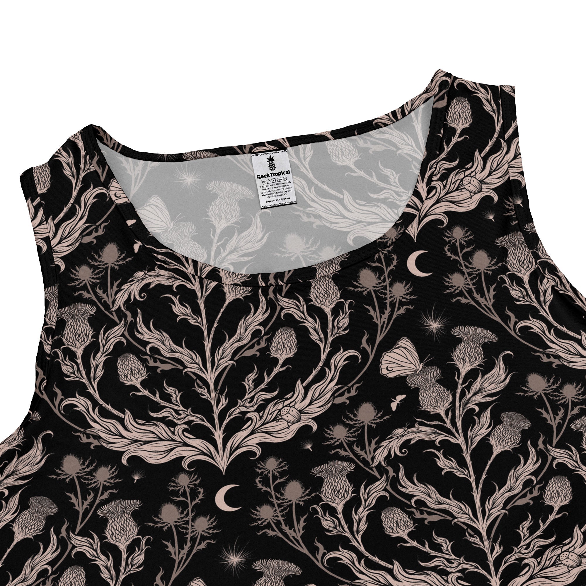 Episodic Thistle Home Black White Dress Geek Nerd Design by Episodic lx - C