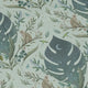 Episodic Tropical Monkey Green Long Sleeve Button Up Shirt Geek Nerd adult sizing Animal Patterns Botany Print