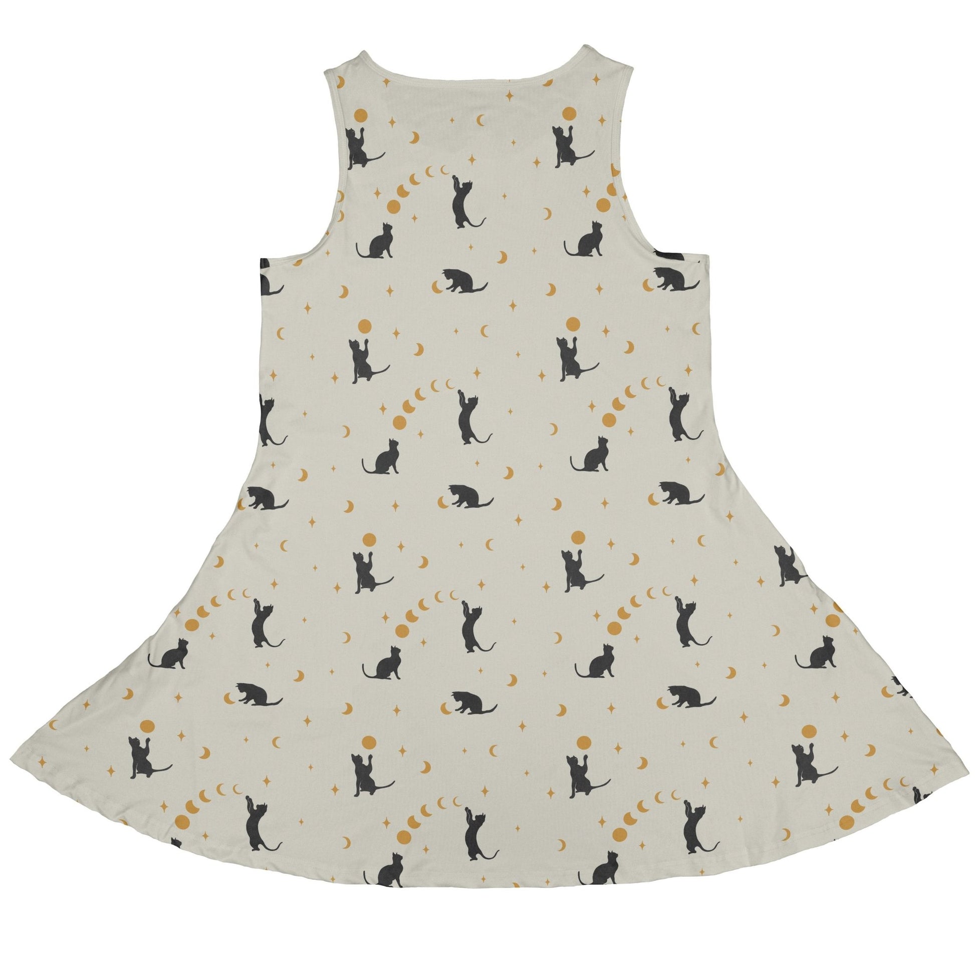 Episodic Cat Catching The Moon Dress Geek Nerd Animal Patterns Design by Episodic lx - C