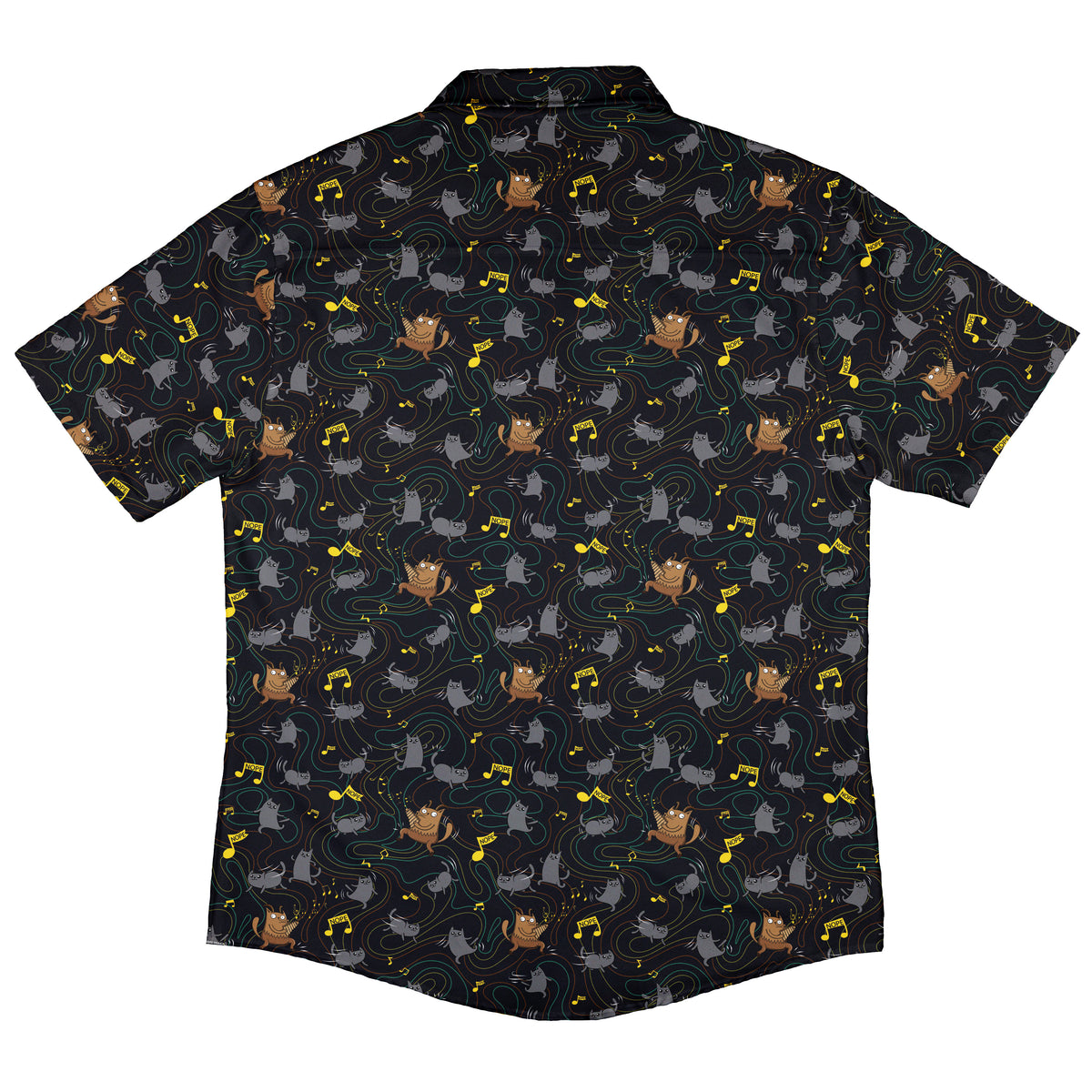 Exploding Kittens Cat Parade Button Up Shirt Back