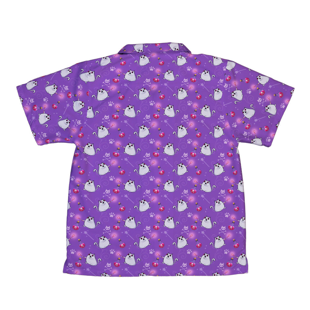 Exploding Kittens Curses Youth Hawaiian Shirt Back