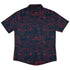 Exploding Kittens Mashup Navy Blue Button Up Shirt - adult sizing - Animal Patterns - board game print