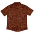 Exploding Kittens Mashup Red Brown Button Up Shirt - adult sizing - Animal Patterns - board game print