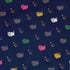 Exploding Kittens Pixel Cats Dark Blue Button Up Shirt - adult sizing - Animal Patterns - board game print