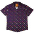 Exploding Kittens Pixel Cats Dark Button Up Shirt - adult sizing - Animal Patterns - board game print