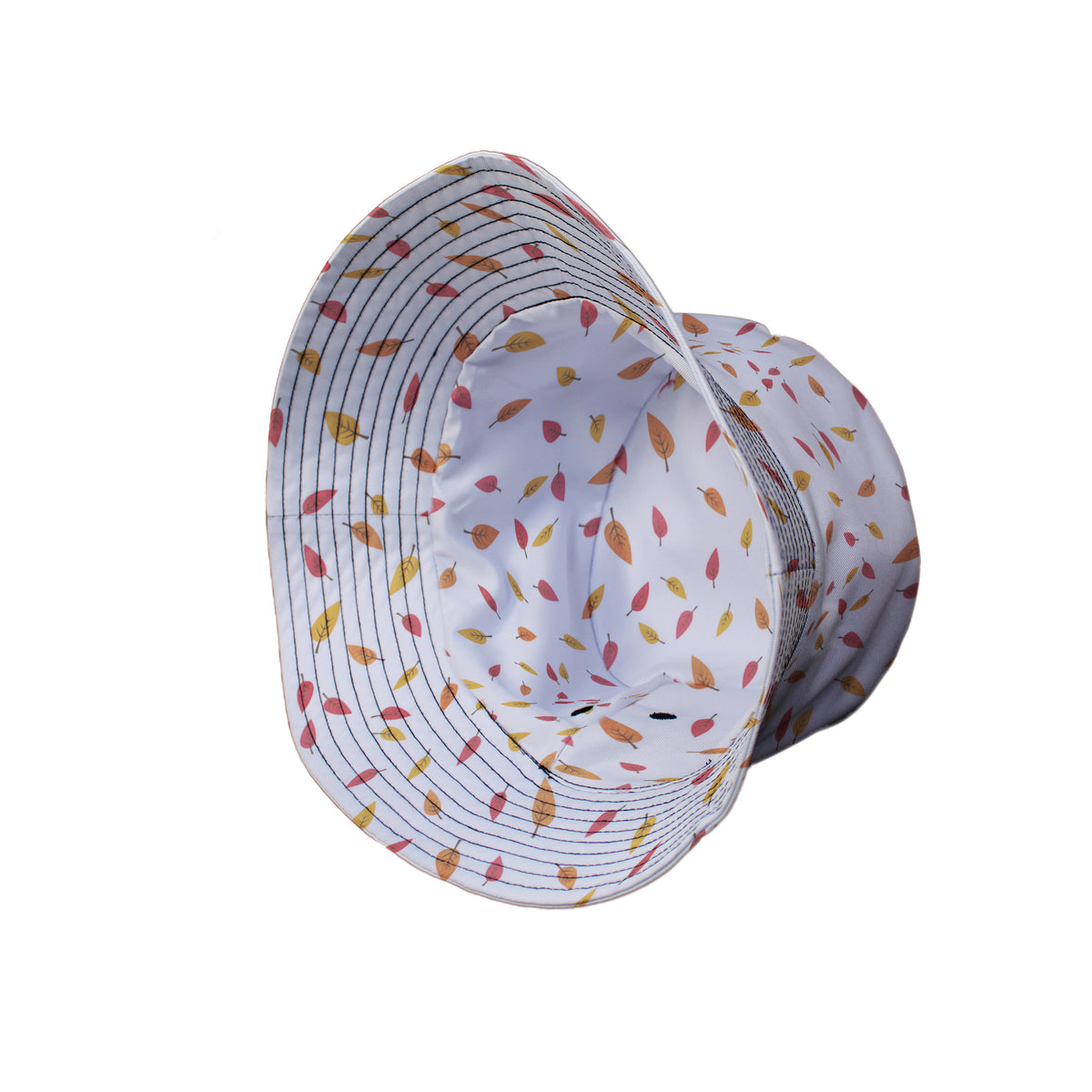 Falling Leaves Autumn Bucket Hat Side View