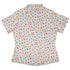 Falling Leaves Autumn Curvy Button Up Shirt womens back