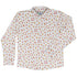 Falling Leaves Autumn Long Sleeve Button Up Shirt front