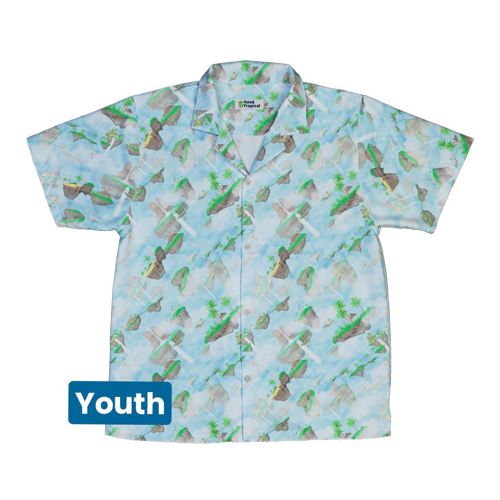 Fantasy Floating Isles Dnd Youth Hawaiian Shirt - Designs by Nathan - Fantasy Prints - Q3