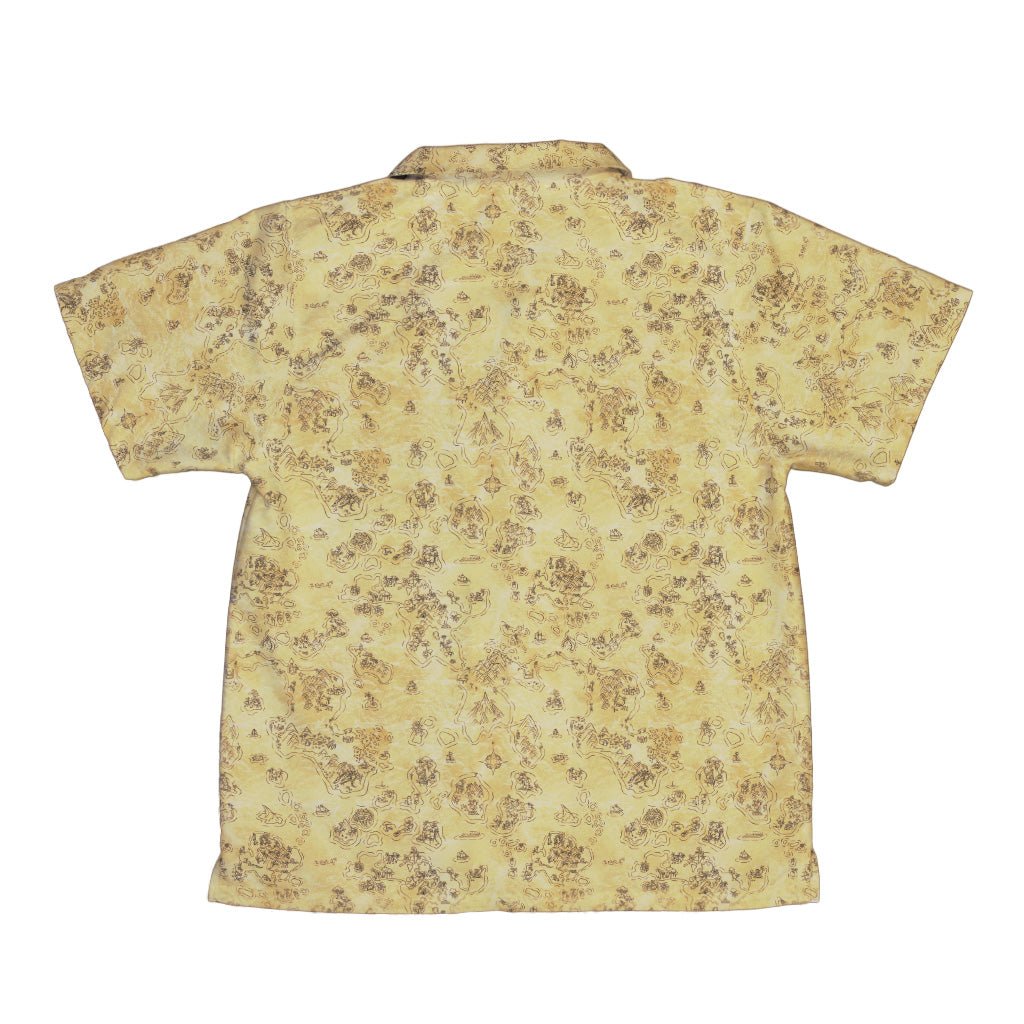 Fantasy Paper World Map Dnd Youth Hawaiian Shirt - Designs by Nathan - Fantasy Prints - Q3