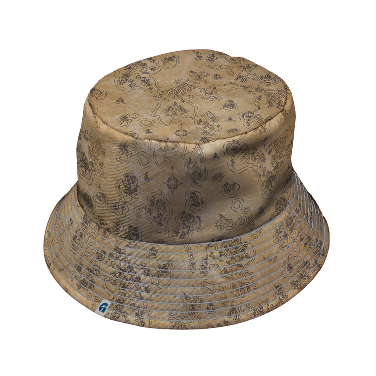 Fantasy Paper World Map Dnd Bucket Hat