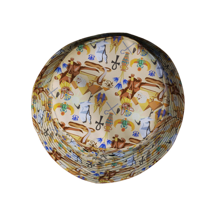 Feline of the Nile Bucket Hat Geek Nerd 0925 Animal Patterns Design by Julie Kitzes