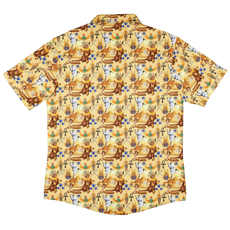 Feline of the Nile Button Up Shirt Geek Nerd 0925 adult sizing All Adult Button Up Shirts