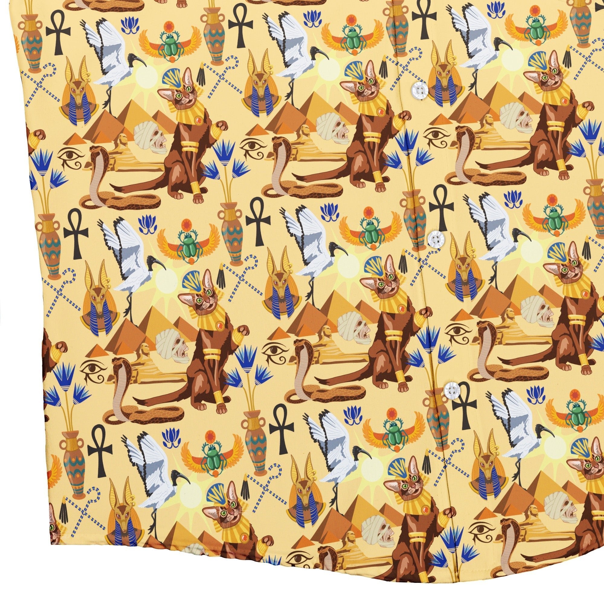 Feline of the Nile Button Up Shirt Geek Nerd 0925 adult sizing All Adult Button Up Shirts