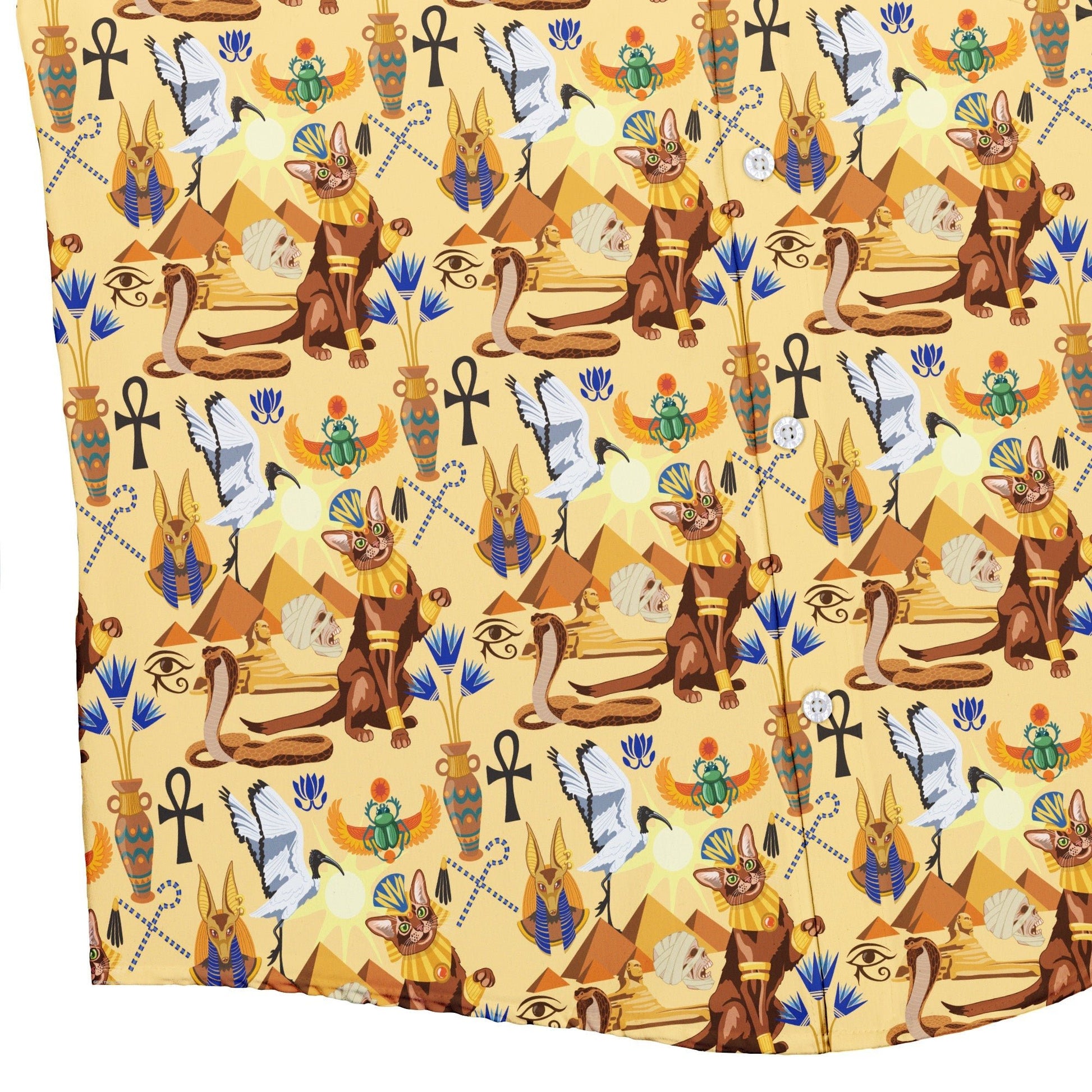 Feline of the Nile Button Up Shirt Geek Nerd 0925 adult sizing All Adult Button Up Shirts