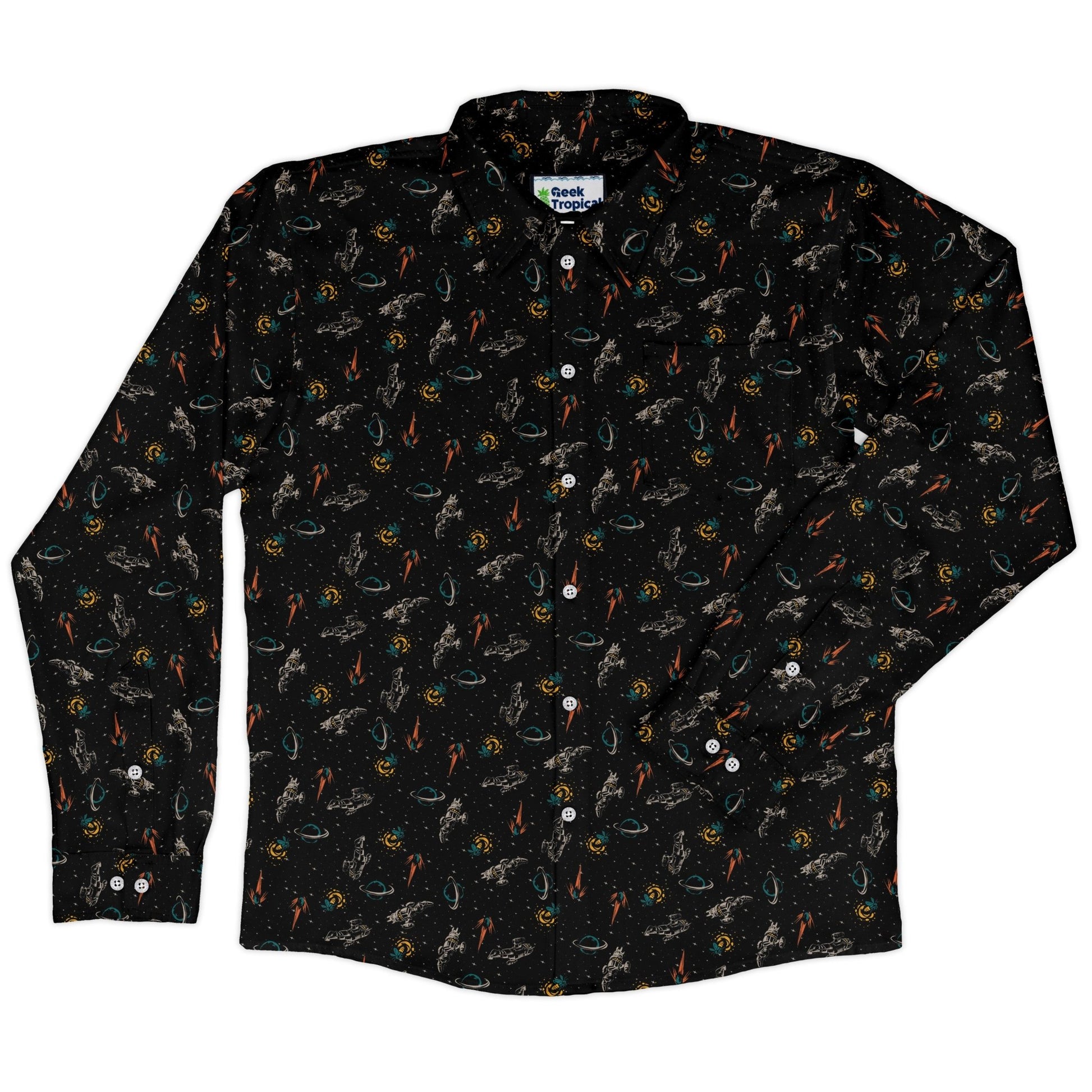 Firefly Space Long Sleeve Button Up Shirt 5