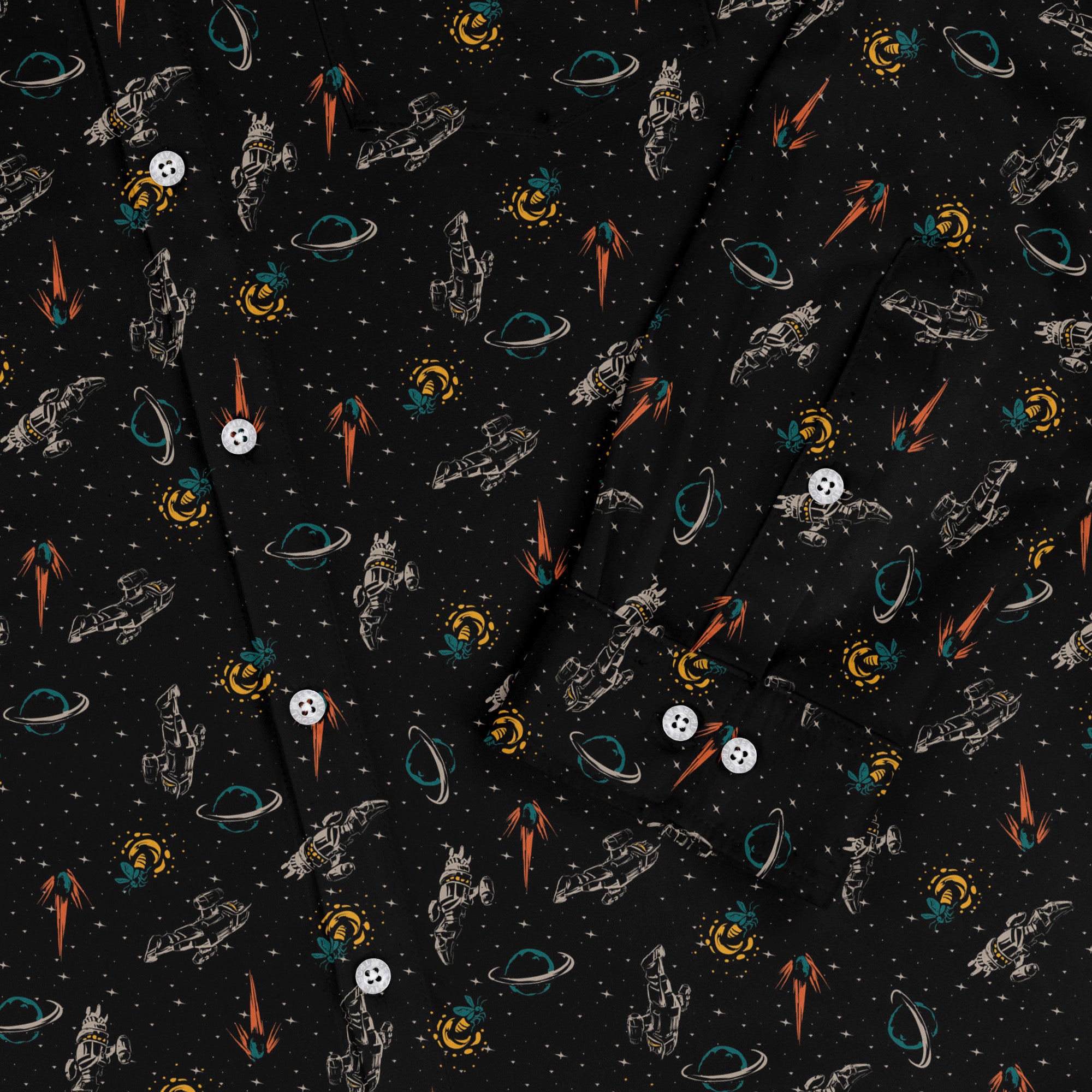 Firefly Space Long Sleeve Button Up Shirt 2