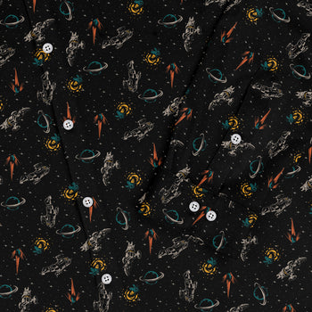 Nerdy Firefly Space Long Sleeve Button Up Shirt