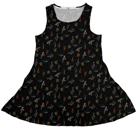 Nerdy Firefly Space Sleeveless Dress
