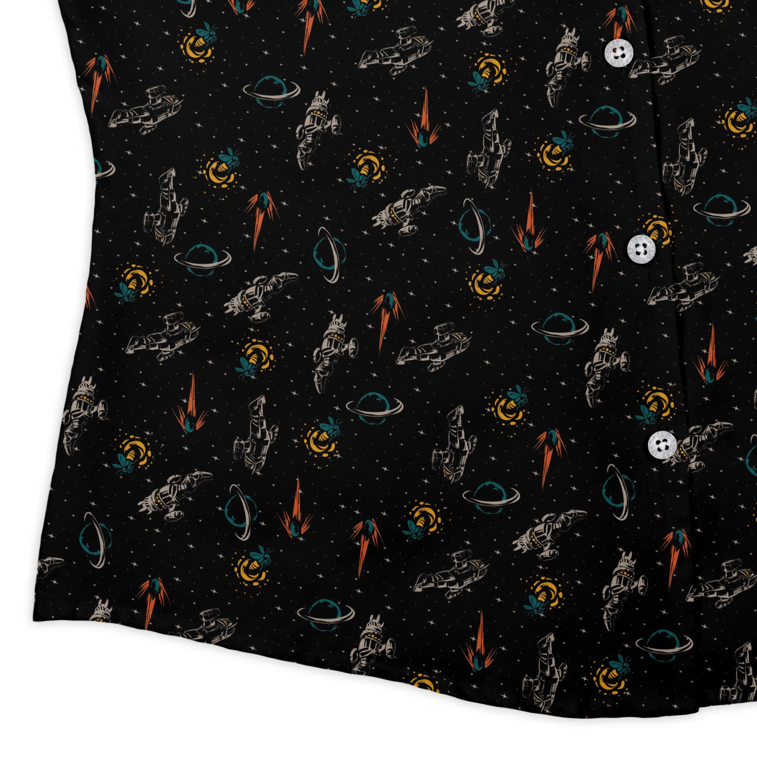 Firefly Space Curvy Button Up Shirt 3
