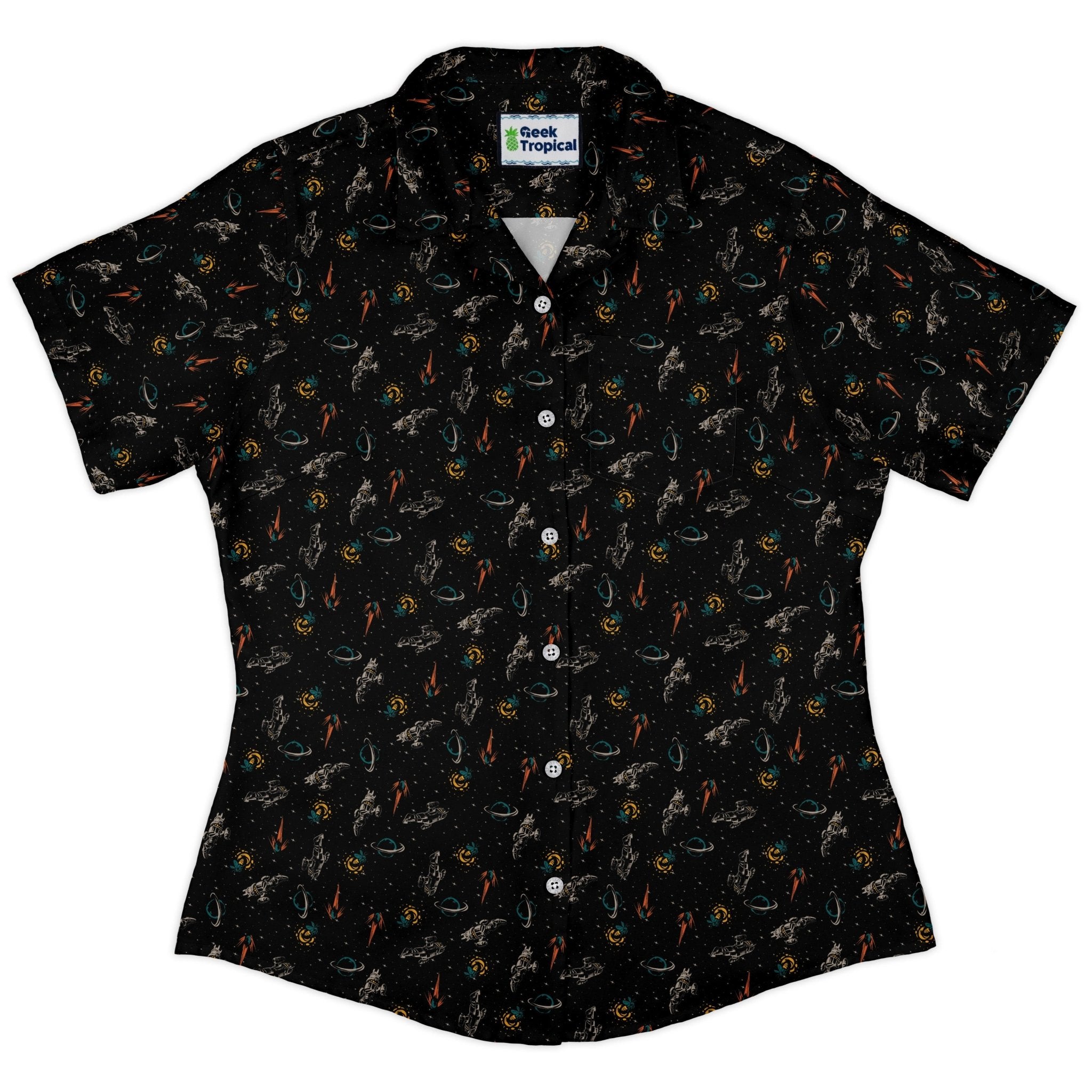 Firefly Space Curvy Button Up Shirt 2