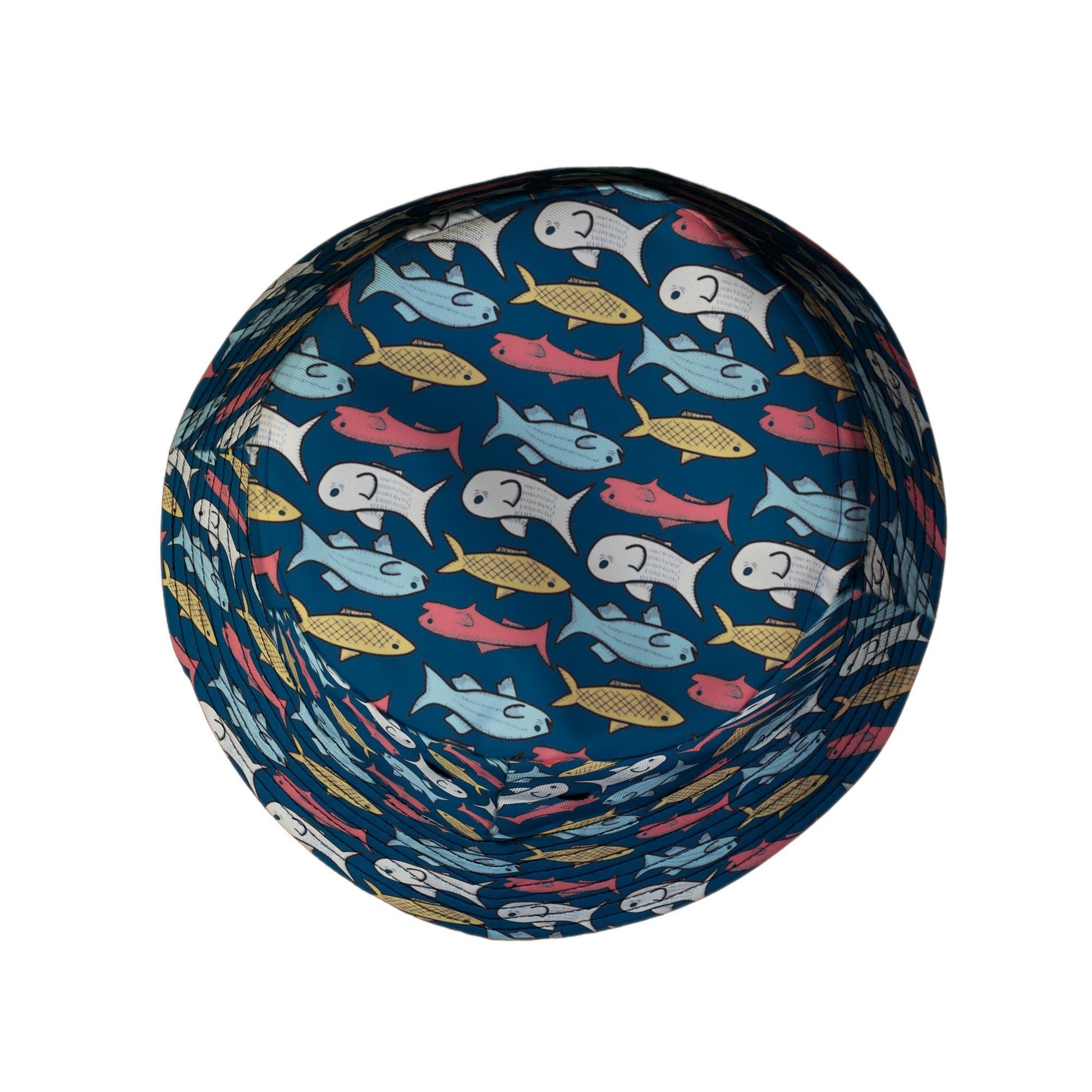 Fish Flow Bucket Hat Geek Nerd 0925 Animal Patterns Design by Heather Davenport