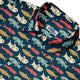 Fish Flow Button Up Shirt Geek Nerd 0925 adult sizing All Adult Button Up Shirts