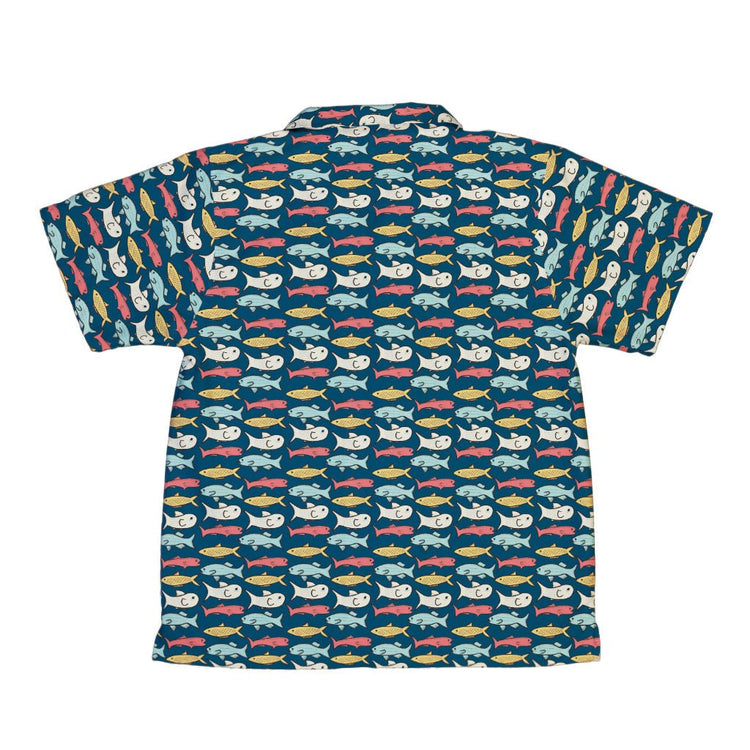 Fish Flow Youth Hawaiian Shirt Geek Nerd 0925 Animal Patterns Design by Heather Davenport