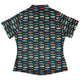 Fish Flow Curvy Button Up Shirt Geek Nerd 0925 All Adult Button Up Shirts Animal Patterns