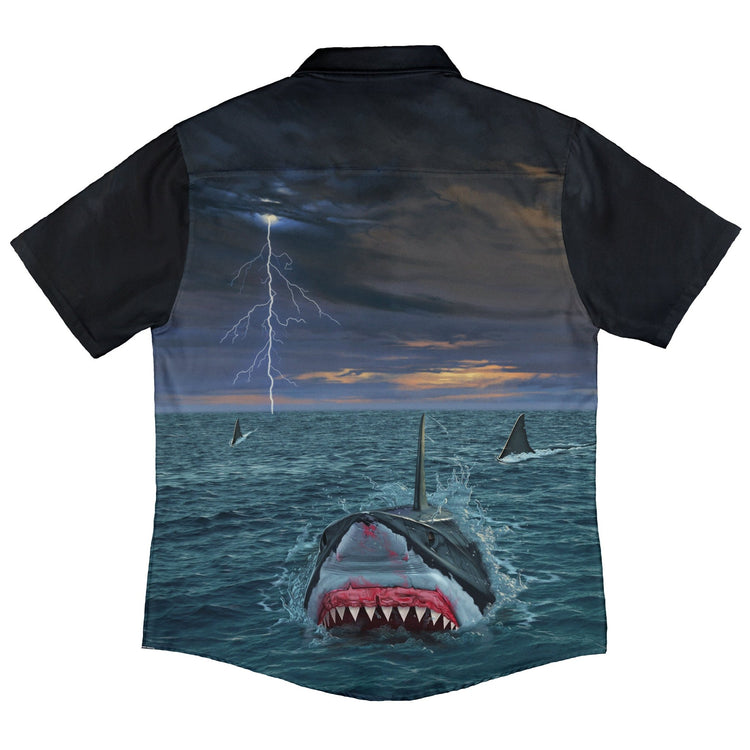 Fish Out of Water Button Up Shirt Geek Nerd 0925 adult sizing All Adult Button Up Shirts