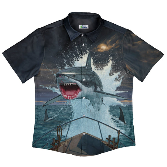 Fish Out of Water Button Up Shirt Geek Nerd 0925 adult sizing All Adult Button Up Shirts