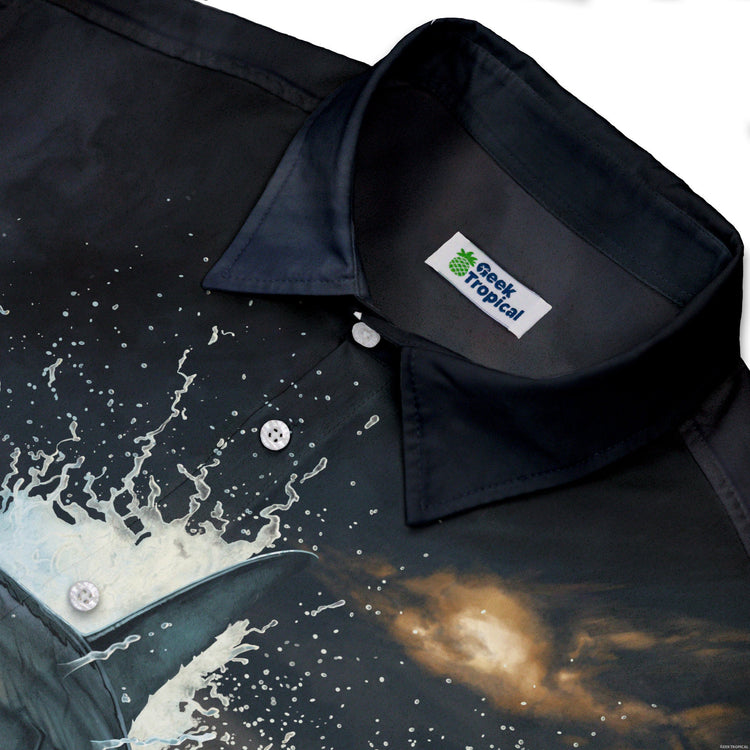 Fish Out of Water Button Up Shirt Geek Nerd 0925 adult sizing All Adult Button Up Shirts