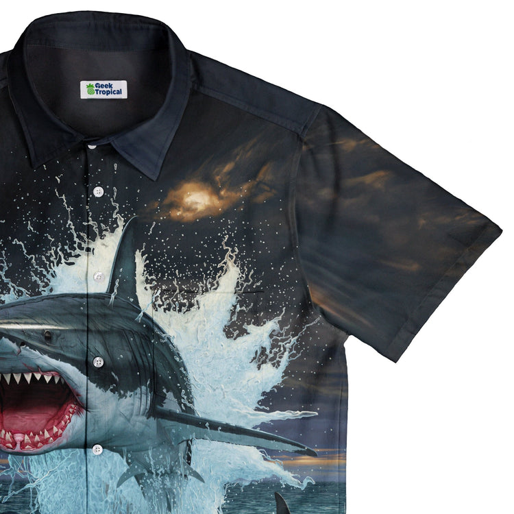 Fish Out of Water Button Up Shirt Geek Nerd 0925 adult sizing All Adult Button Up Shirts