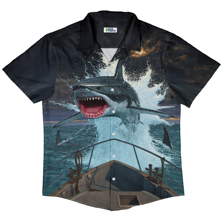 Fish Out of Water Button Up Shirt Geek Nerd 0925 adult sizing All Adult Button Up Shirts