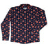 Flapjack Octopus Anime Long Sleeve Button Up Shirt Geek Nerd adult sizing anime Design by Ardi Tong