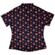 Flapjack Octopus Anime Curvy Button Up Shirt Geek Nerd anime Design by Ardi Tong marine biology