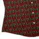 Floppy Disk Red and Green Curvy Button Up Shirt Geek Nerd computer print Design by Random Galaxy q4