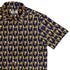 Floppy Disk Yellow Blue Button Up Shirt Geek Nerd adult sizing computer print Design by Random Galaxy