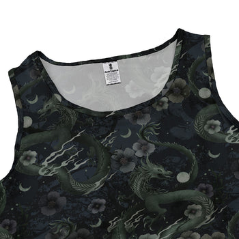 Floral Dragon Fog Dress Geek Nerd Design by Episodic Fantasy Prints lx - C