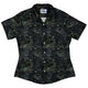 Floral Dragon Fog Curvy Button Up Shirt Geek Nerd Design by Episodic Fantasy Prints q4