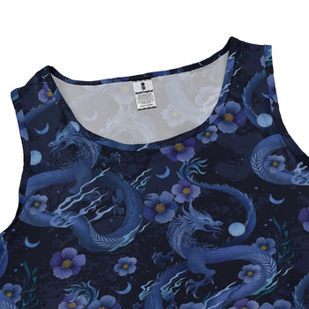 Floral Dragon Night Dress Geek Nerd Design by Episodic Fantasy Prints lx - C