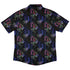 Floral Purple Night Button Up Shirt Geek Nerd 0925 adult sizing All Adult Button Up Shirts