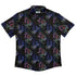 Floral Purple Night Button Up Shirt Geek Nerd 0925 adult sizing All Adult Button Up Shirts