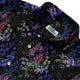 Floral Purple Night Button Up Shirt Geek Nerd 0925 adult sizing All Adult Button Up Shirts
