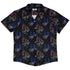 Floral Purple Night Button Up Shirt Geek Nerd 0925 adult sizing All Adult Button Up Shirts